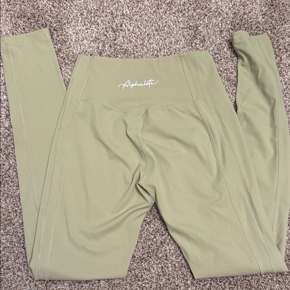 Alphalete Sage Green Active Leggings